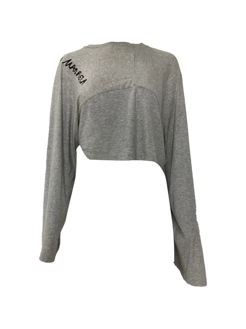 Maison Martin Margiela Pre-Owned logo crop top - Grigio