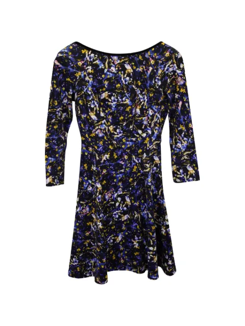 ERDEM Vivi round-neck floral-print mini dress
