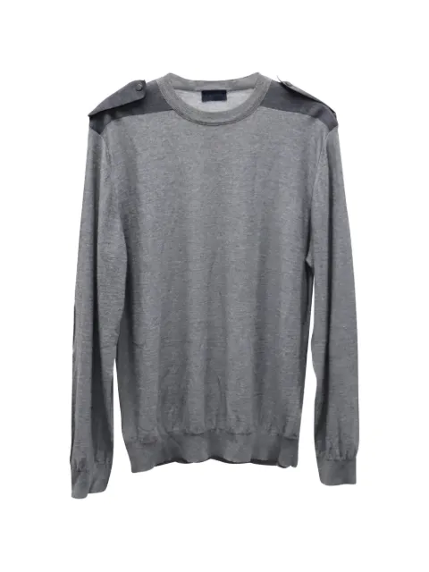 Lanvin epaulettes elbow-patch sweater