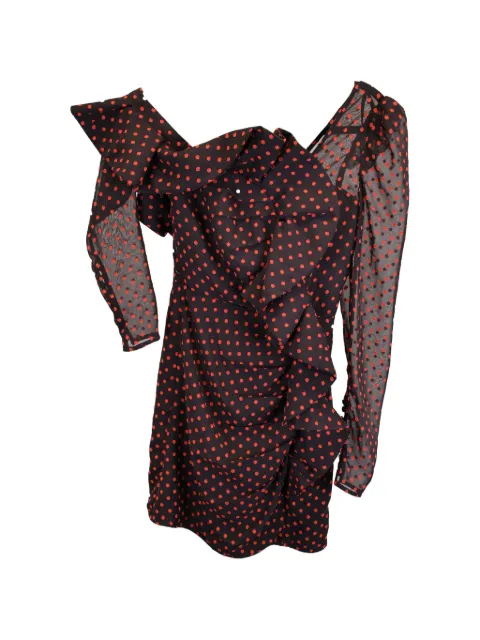 Self-Portrait one-shoulder ruffled dress