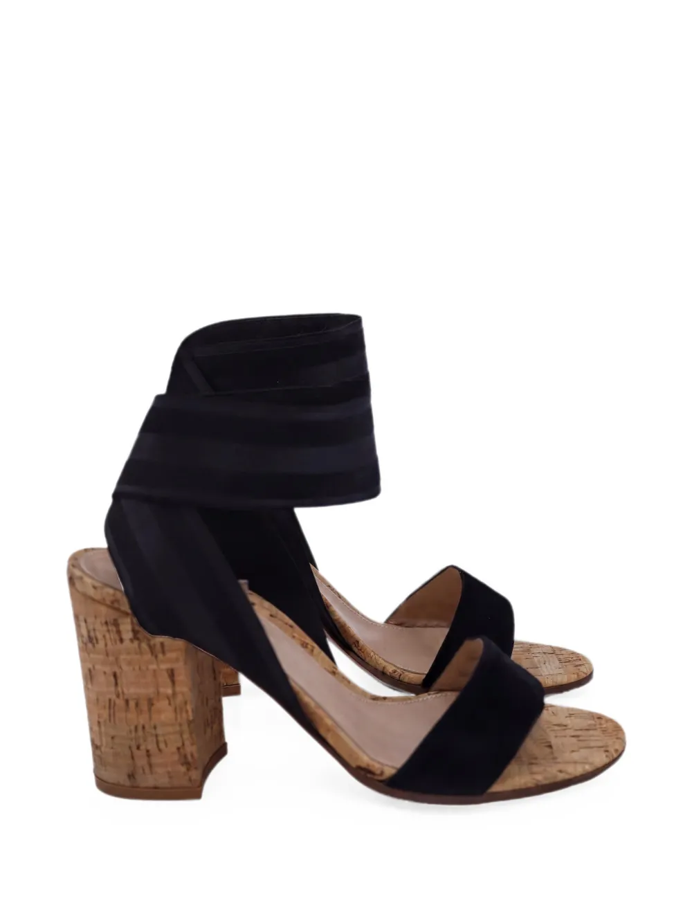 Gianvito Rossi Sandalen mit Blockabsatz - Schwarz