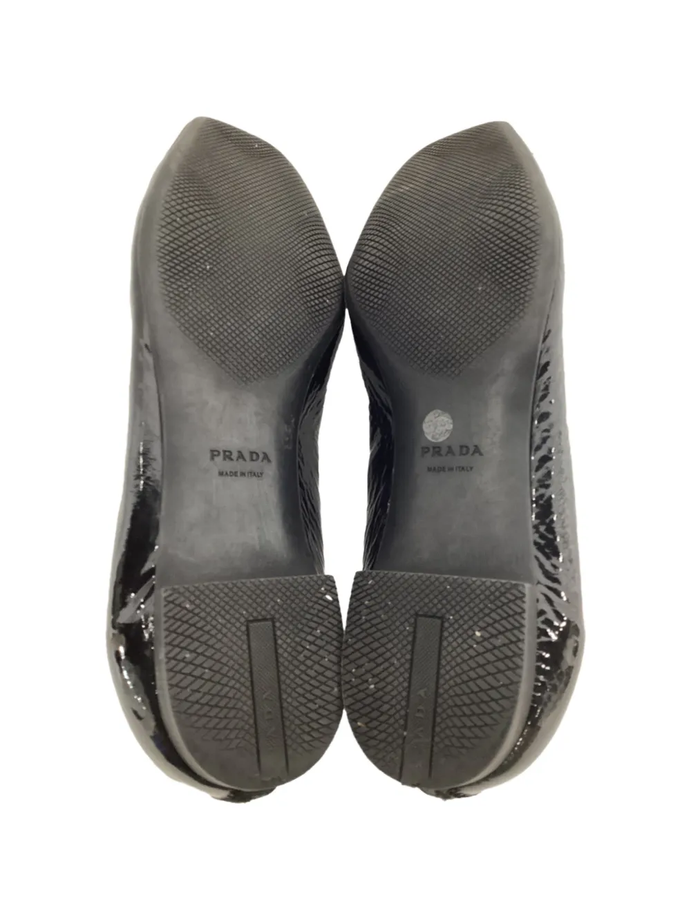 Prada Pre-Owned スクエアトゥ レザーパンプス | ブラック | FARFETCH JP