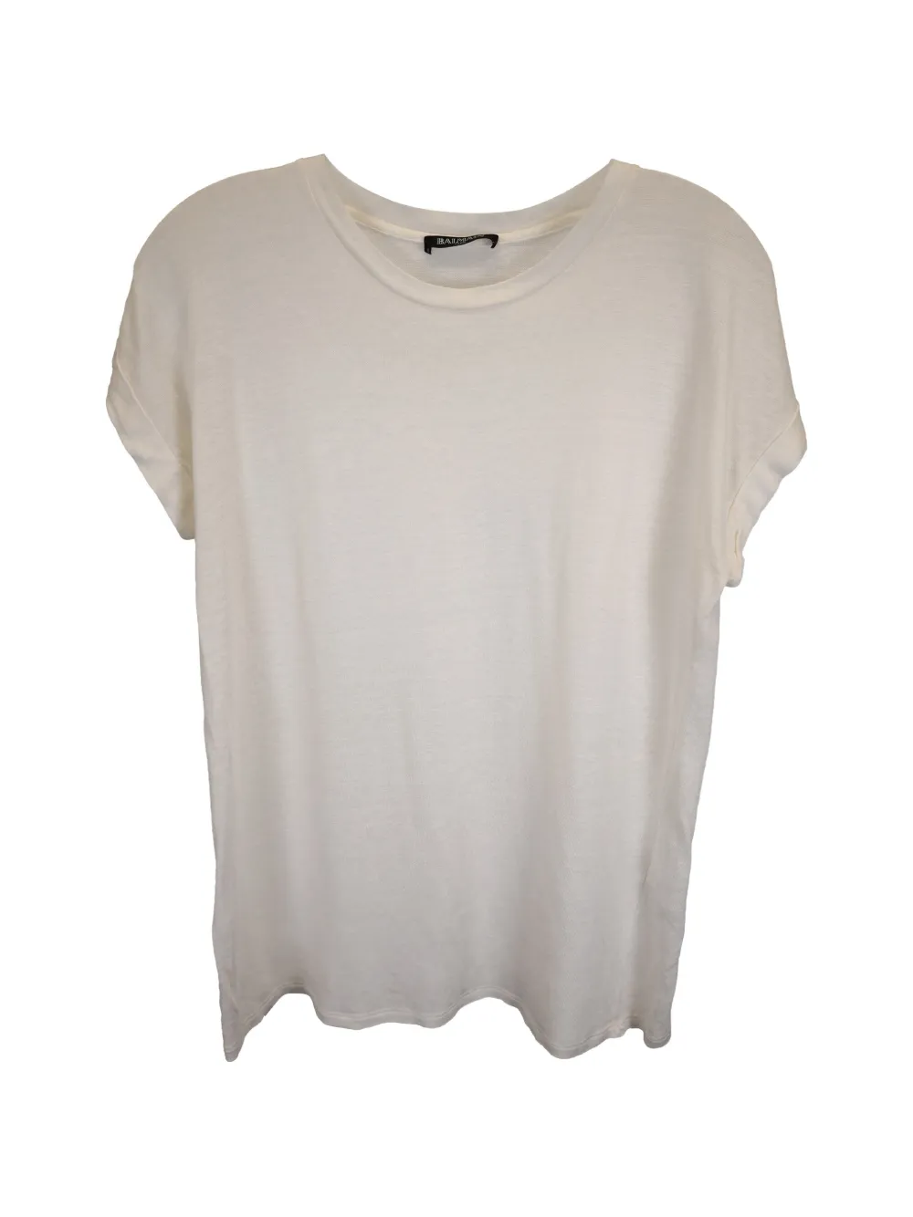 Pre-owned Balmain Roll-sleeve T-shirt In Neutral