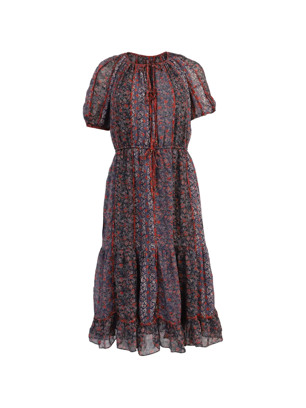 Ulla Johnson Berenice printed midi dress - Blu