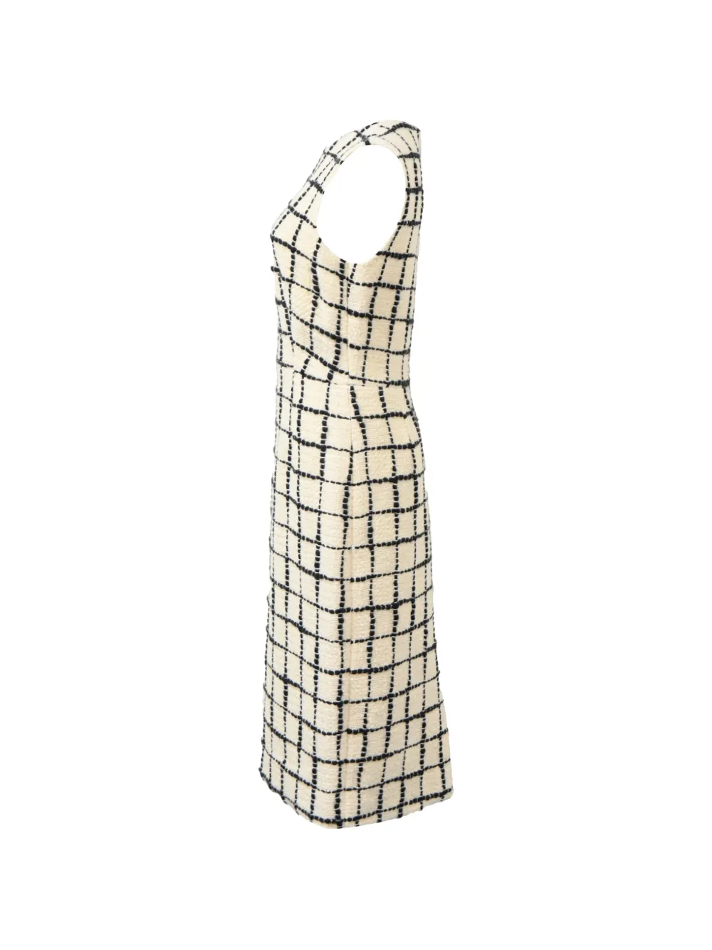 Checked Tweed Dress