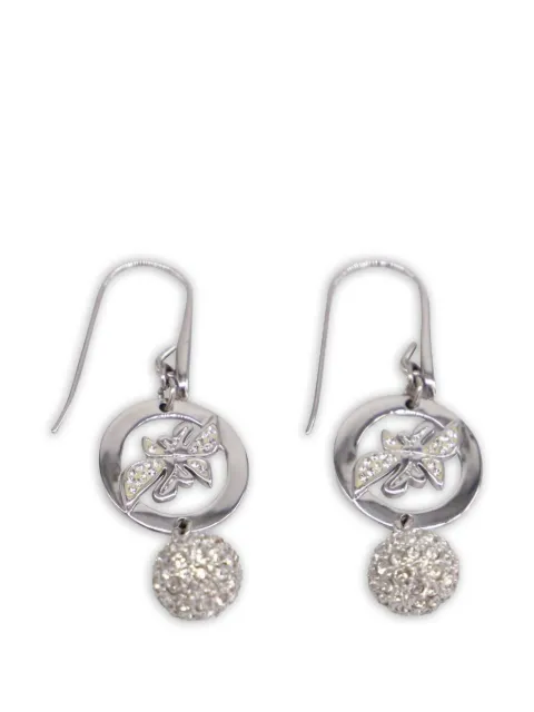 Swarovski Vintage boucles d'oreilles pendantes papillon