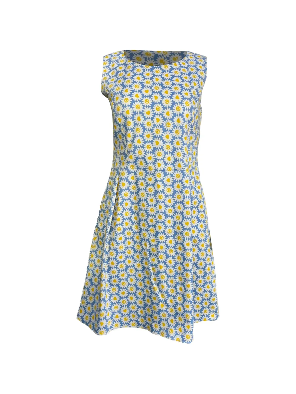 Moschino Pre-Owned floral printed A-line dress - Blu