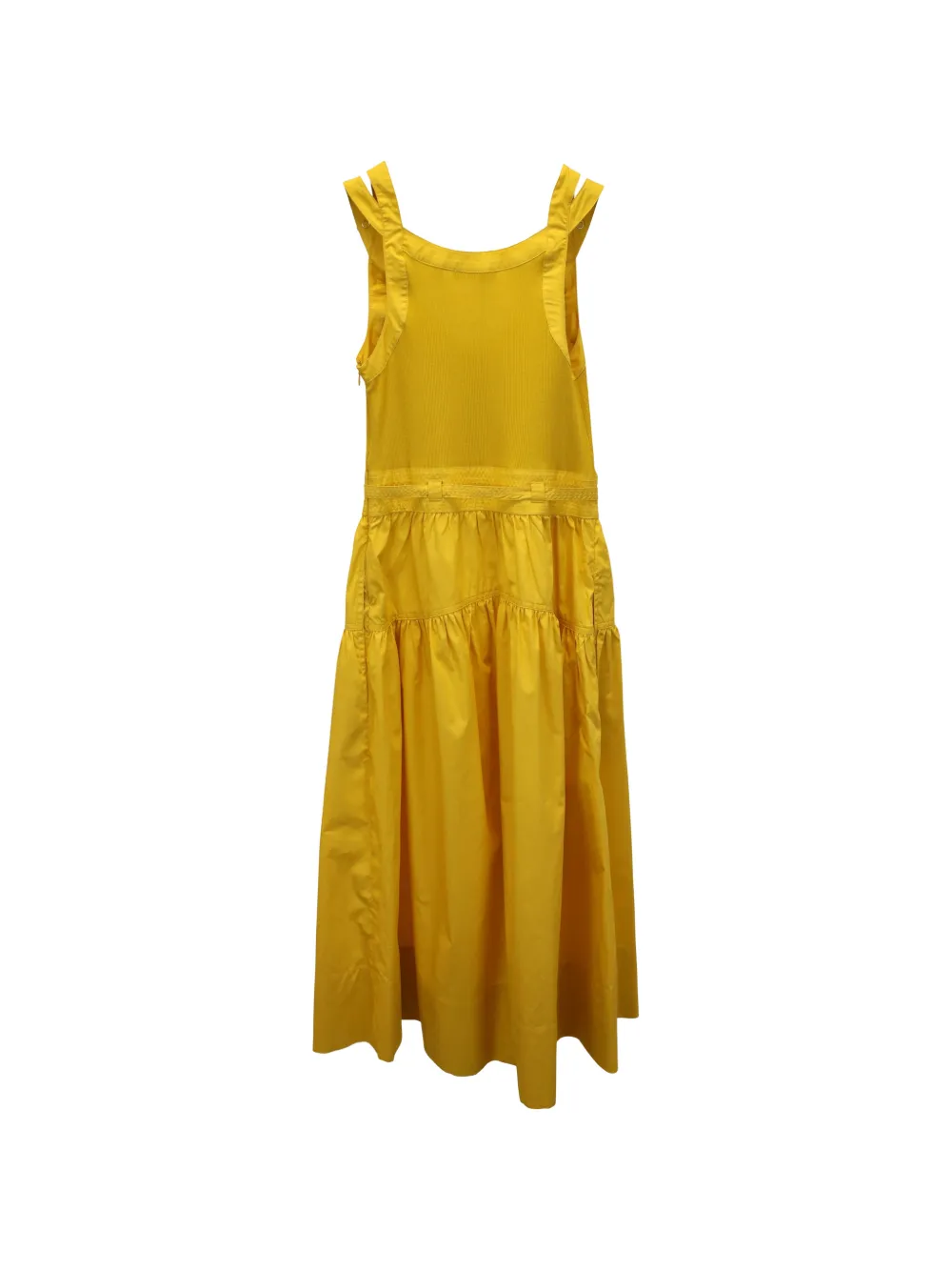 Ulla Johnson Lilith belted midi dress - Geel