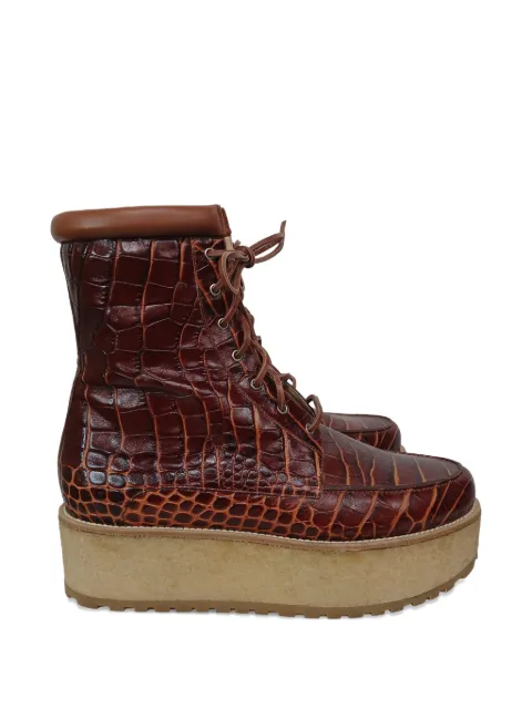 Gabriela Hearst botas con agujetas y plataforma