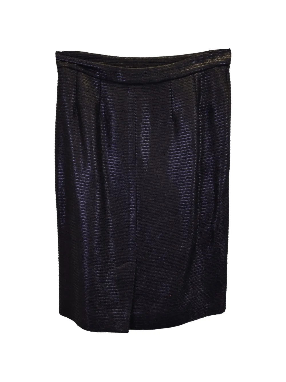 Saint Laurent Pre-Owned textured skirt - Nero