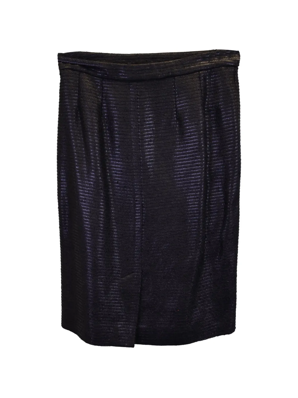 Saint Laurent Pre-Owned textured skirt - Nero