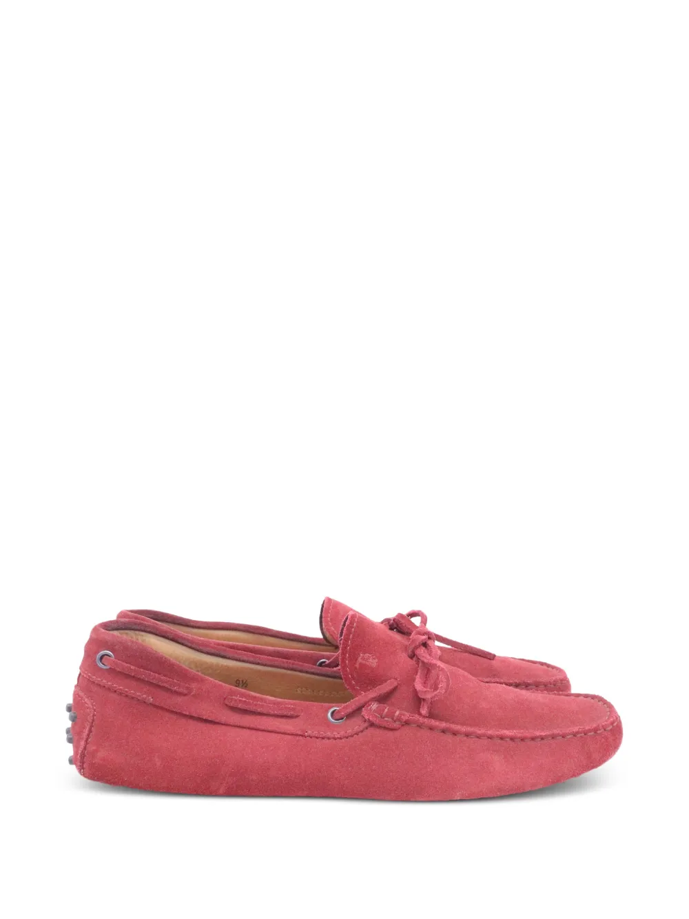 Tod's Vintage Gommino suede loafers - Rosso