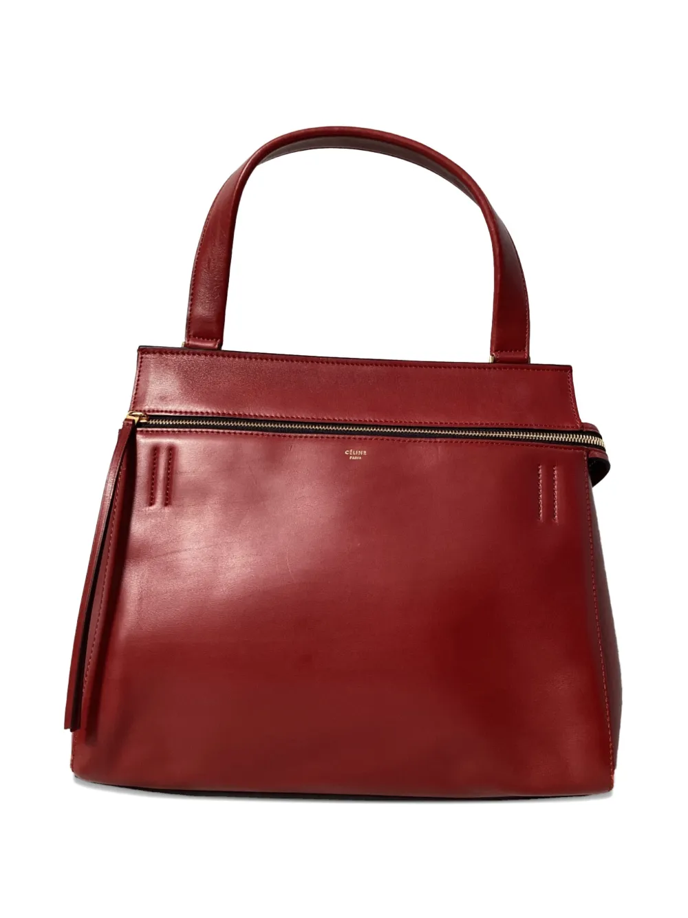 Celine Pre-Owned medium leather tote bag - Rosso