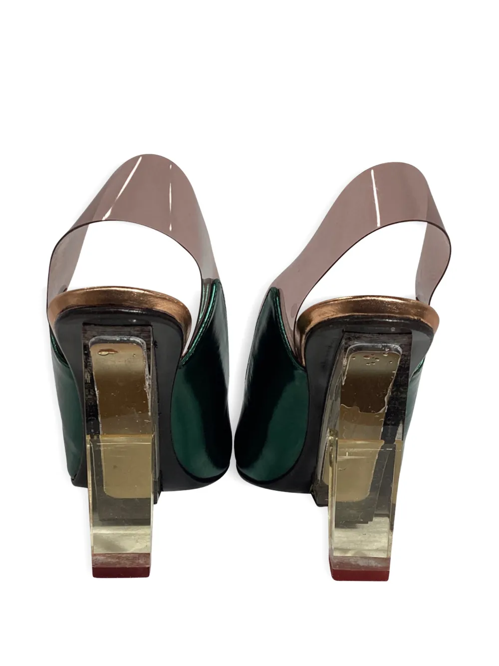 Metallic-Effect Heeled Pumps