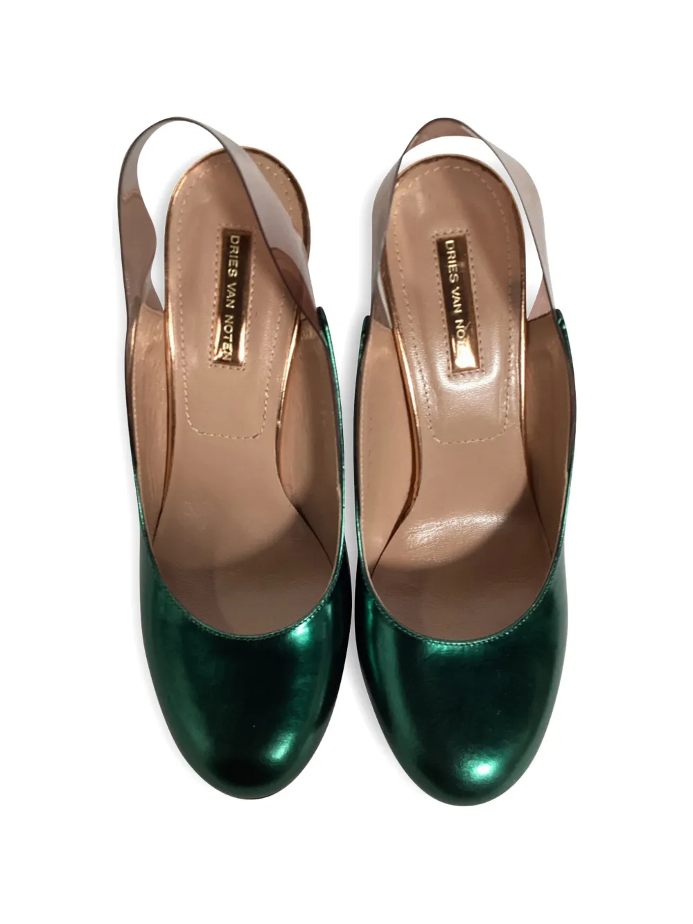 Metallic-Effect Heeled Pumps