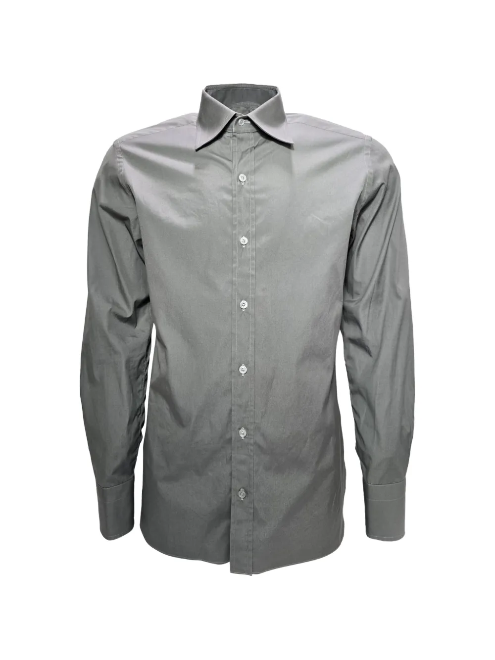 Pre-owned Tom Ford Button-fastening Long-sleeve Shirt In Gray