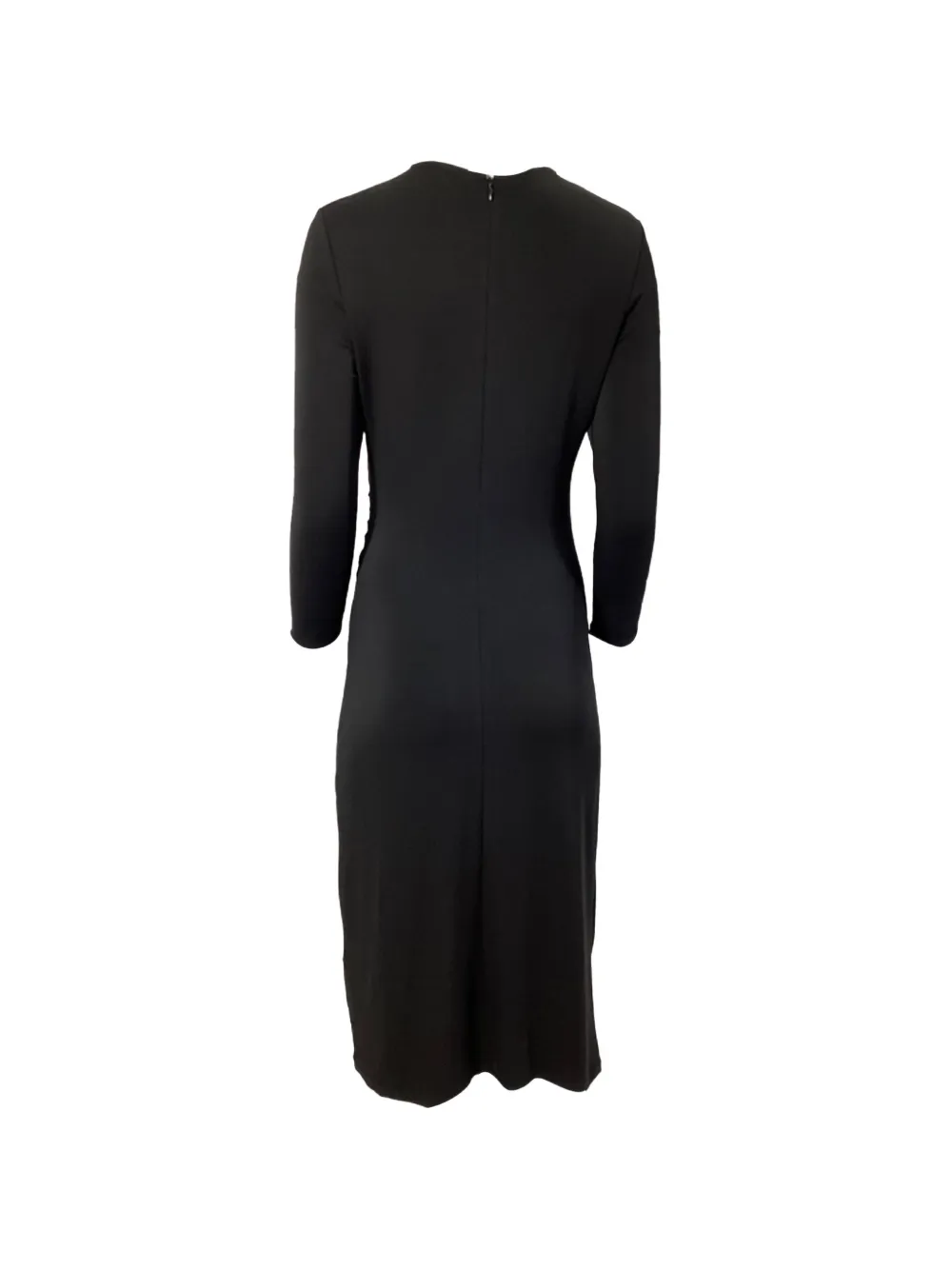 Theory long-sleeve midi dress - Zwart