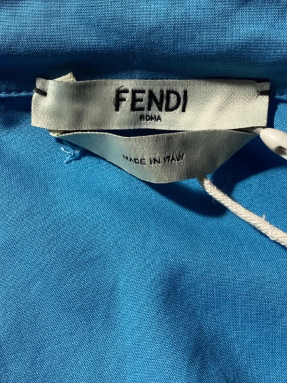 Blue Cropped Shirt