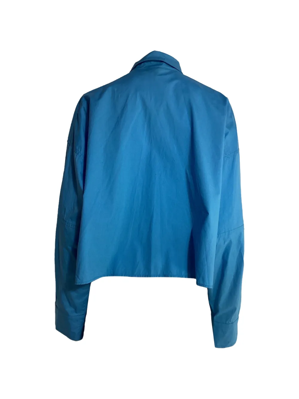 Blue Cropped Shirt