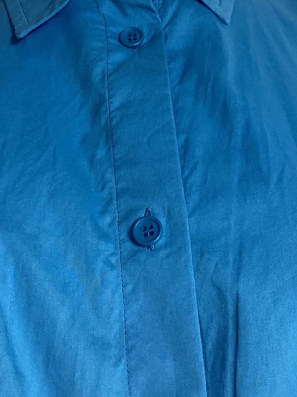 Blue Cropped Shirt