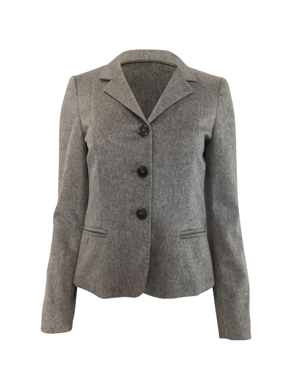 Max Mara notched-lapel single-breasted blazer - Grigio