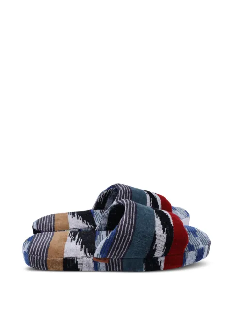 Missoni Pre-Owned jacquard clint slippers