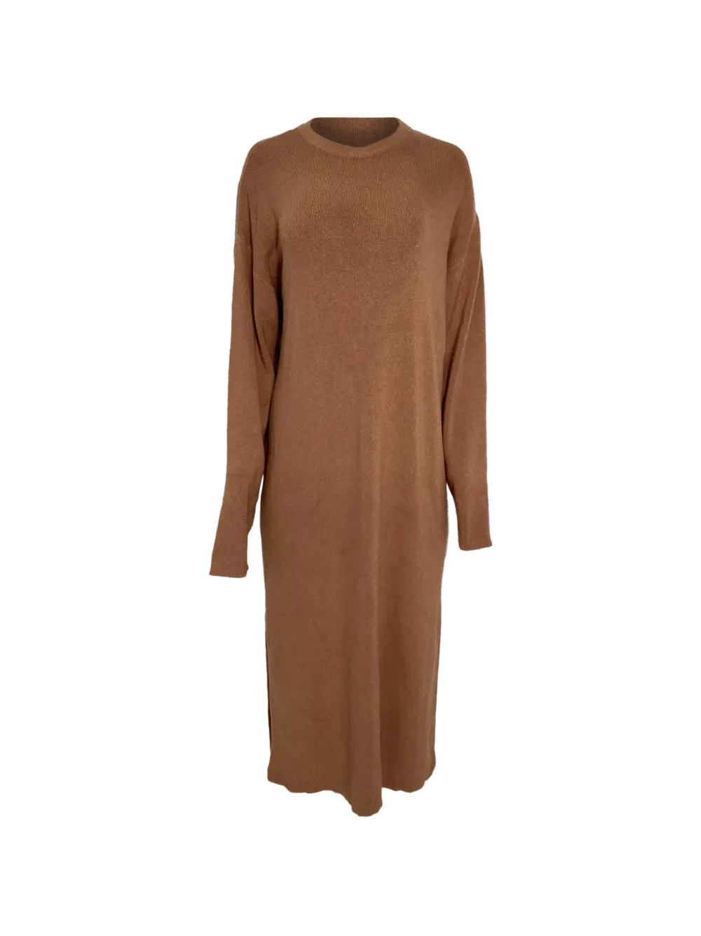 ANINE BING knitted sweater midi dress - Marrone