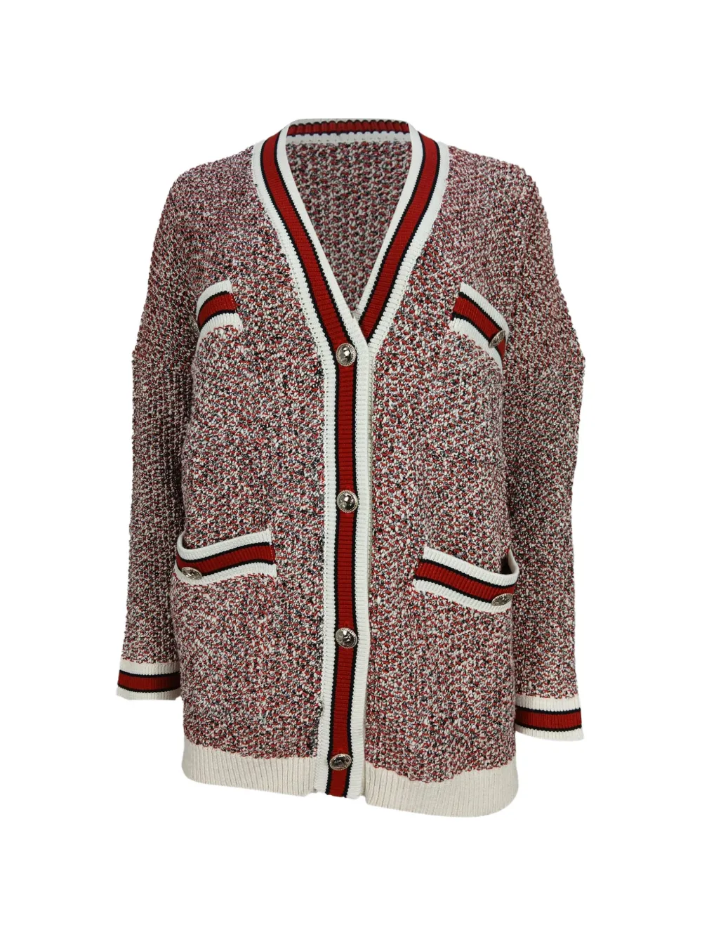 Maje button-fastening cardigan - Rosso