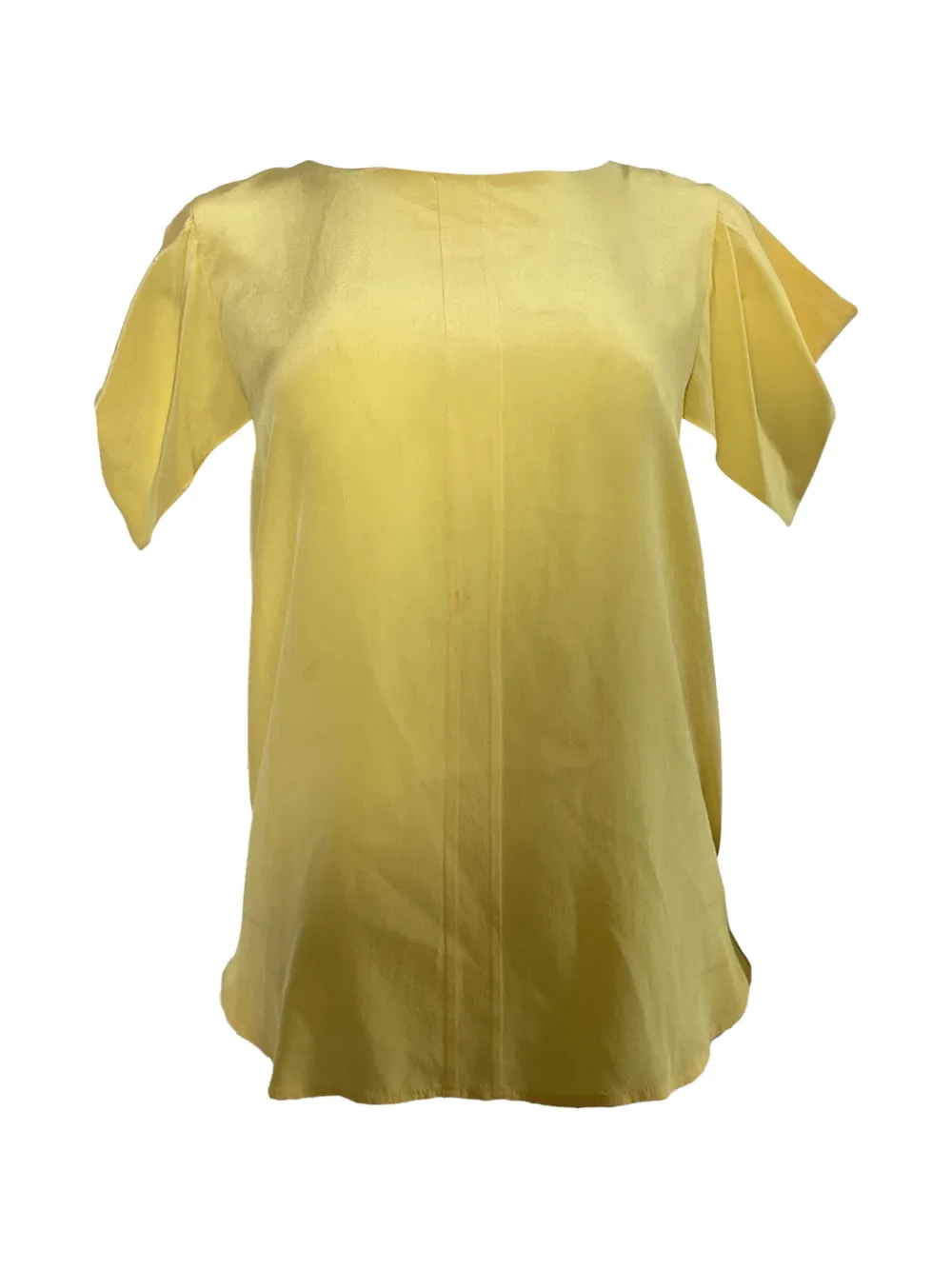 SANDRO tie-fastening silk blouse - Giallo