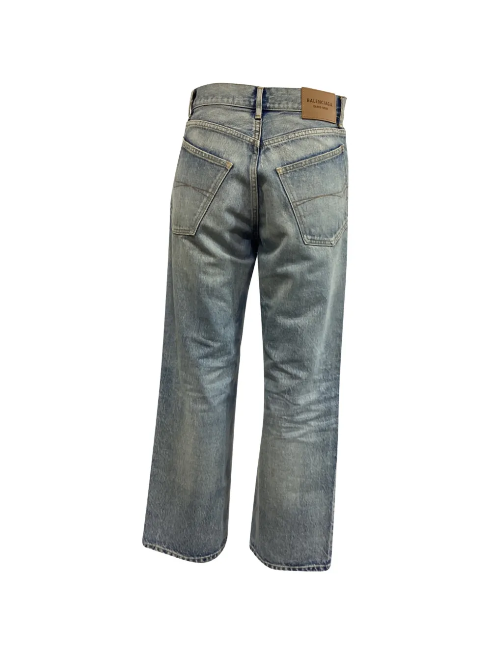 Balenciaga Pre-Owned mid-rise washed jeans - Blauw