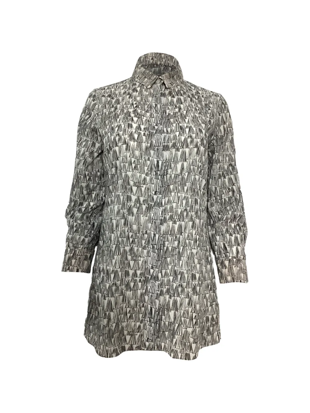  Akris Printed Blouse - White 
