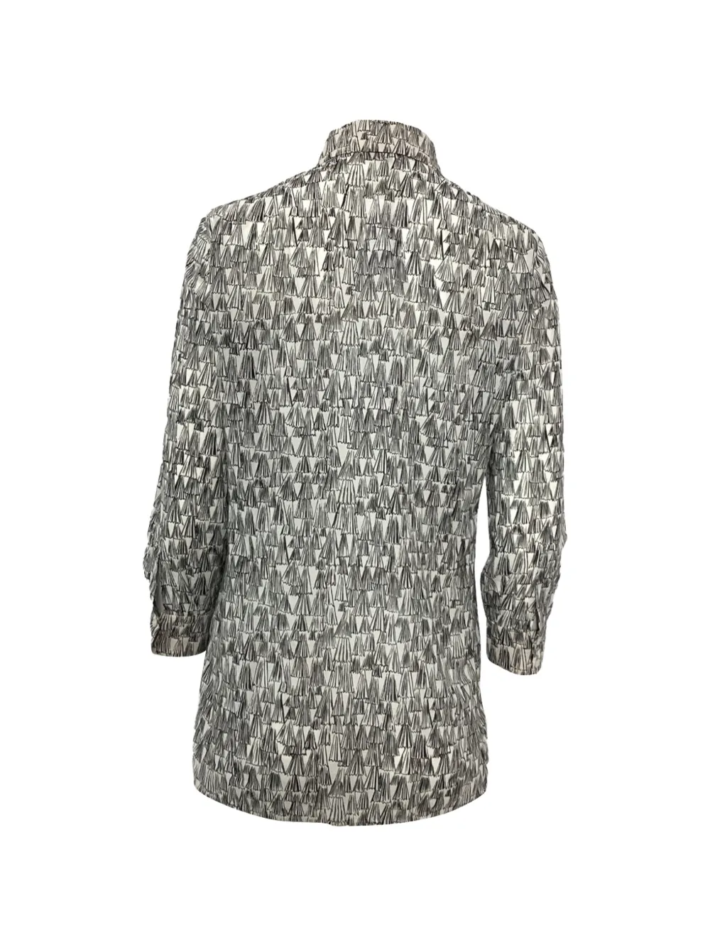  Akris Printed Blouse - White 
