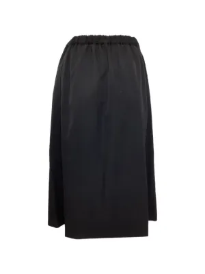 Jupe Vintage Comme Des Garçons - Taille S - Modèle Plissé En Laine Marron - 1998