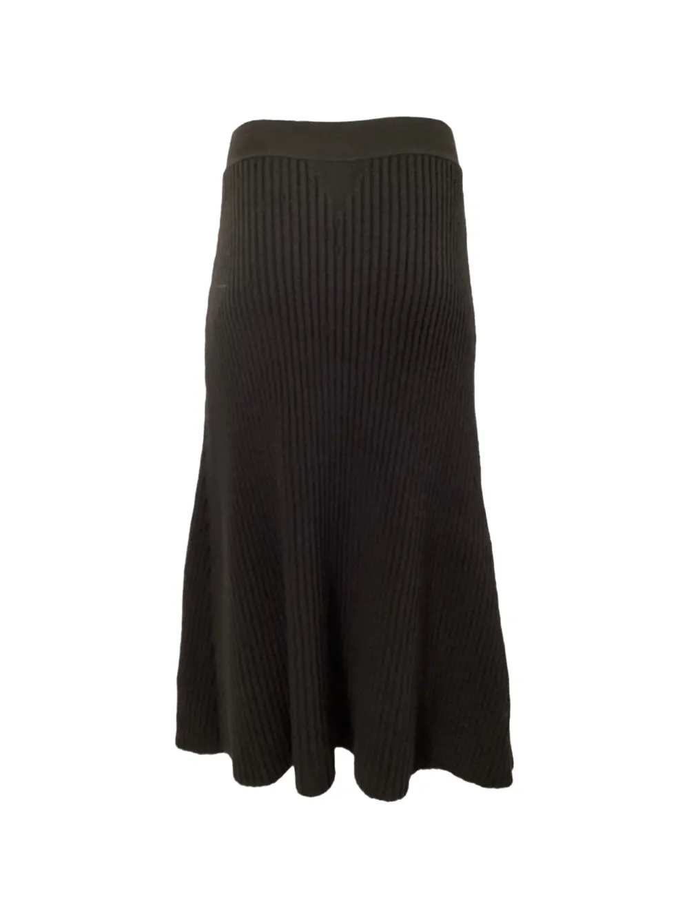 Bottega Veneta Pre-Owned A-line ribbed-knit skirt - Bruin