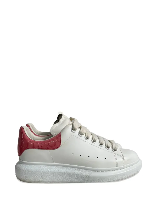 Alexander McQueen Print Sneakers Alexander McQueen Oversized Sneakers White & Green Croc  main image 4