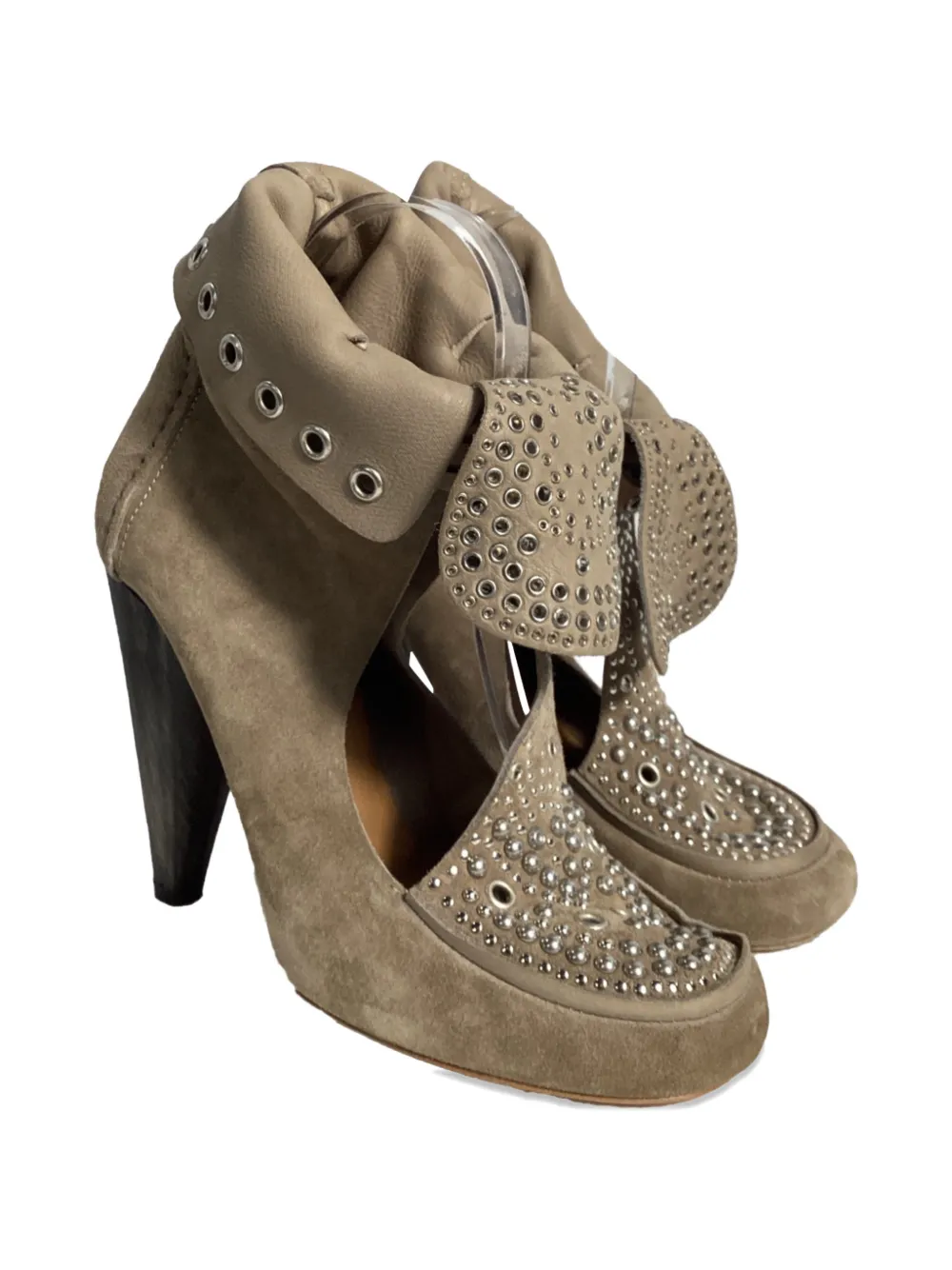 Isabel Marant Vintage Mossa cut-out ankle boots - Bruin
