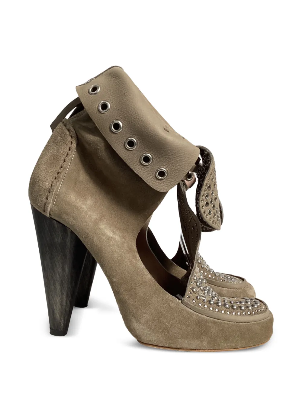 Isabel Marant Vintage Mossa cut-out ankle boots - Braun