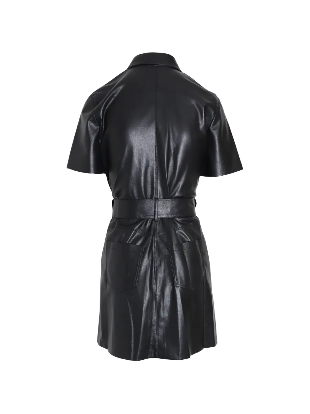 Nanushka belted mini dress - Zwart