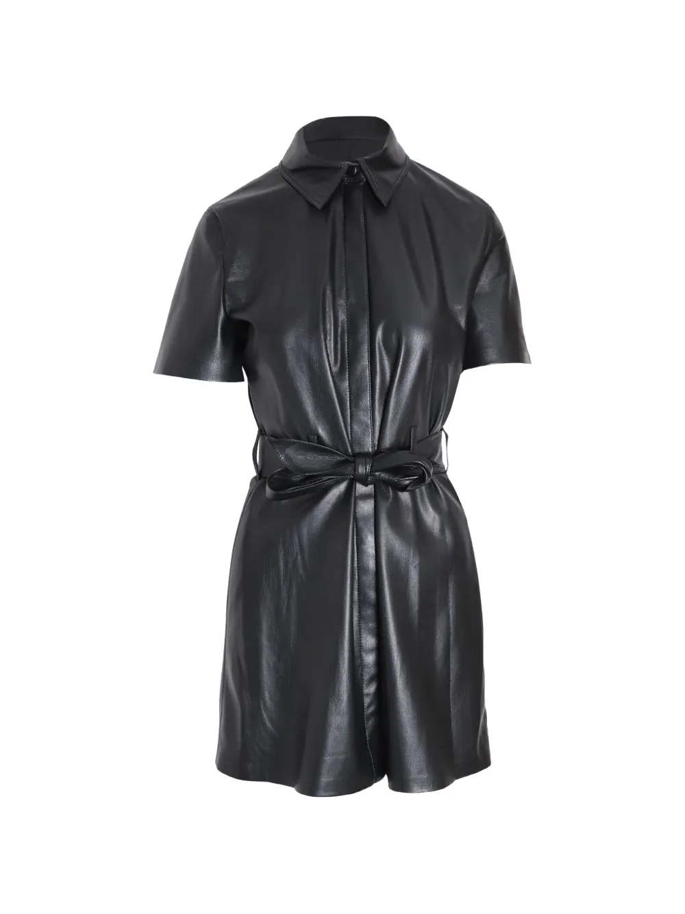 Nanushka belted mini dress - Nero