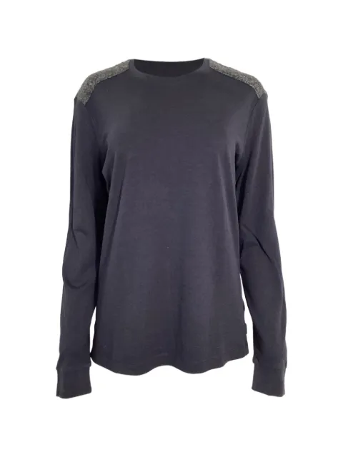 Giorgio Armani Pre-Owned colour-block long-sleeves top