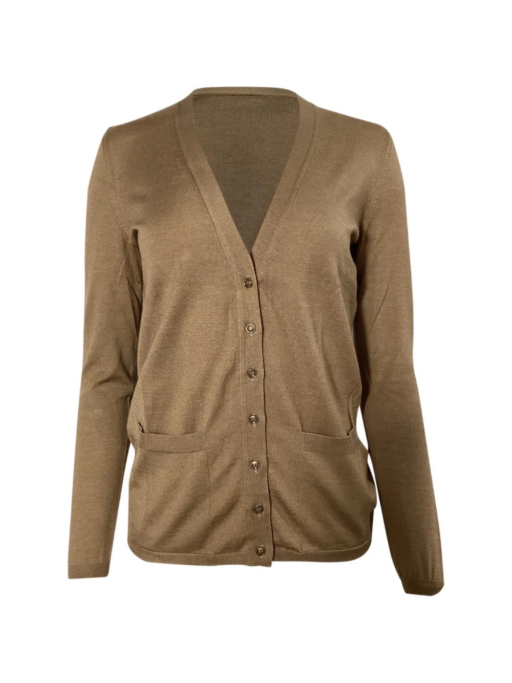 Saint Laurent Pre-Owned Cardigan mit V-Ausschnitt - Braun