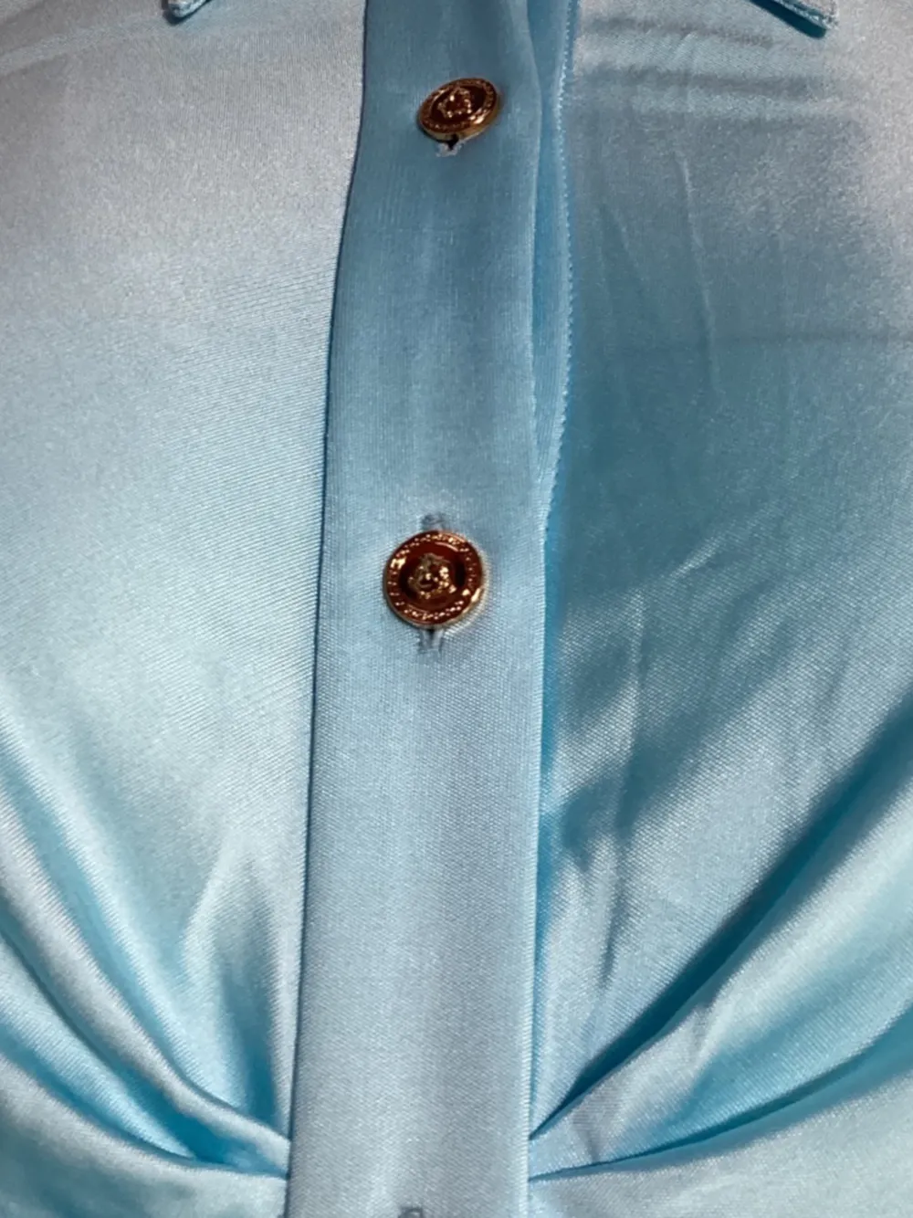 Ruched Buttoned Shirt