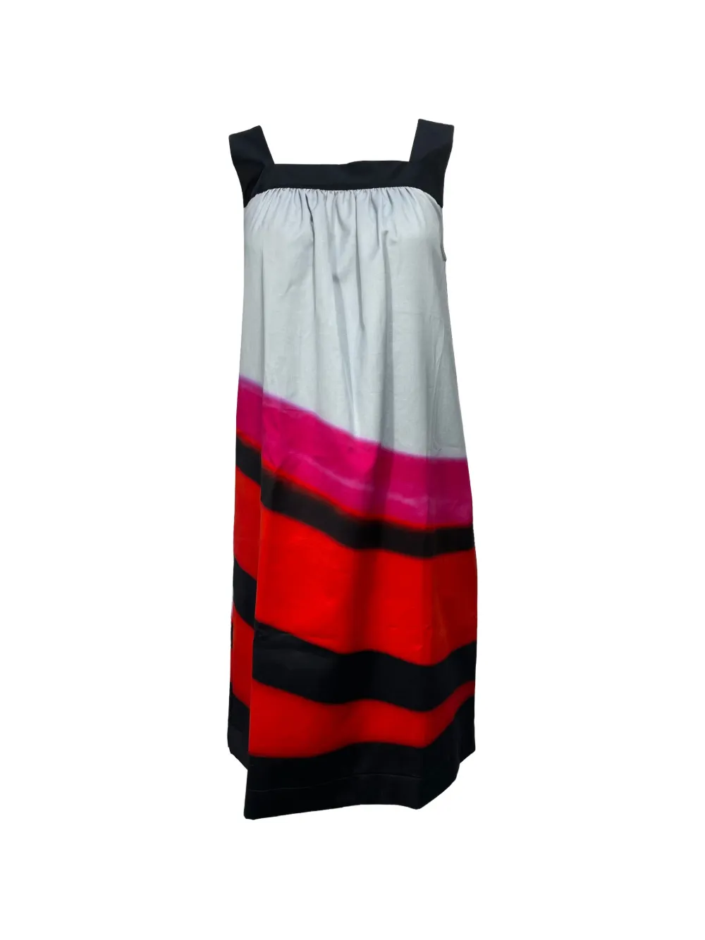 Dries Van Noten Pre-Owned square-neck printed dress - Grigio