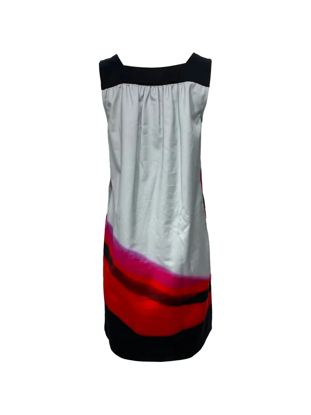 Dries Van Noten Pre-Owned square-neck printed dress - Grijs
