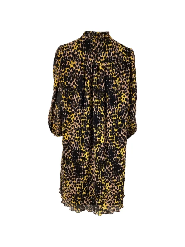 Diane Von Furstenberg Vintage Layla animal-print Mini Dress | Black |  FARFETCH NO