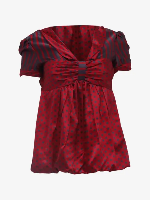 Marc Jacobs Vintage blusa con cuello en V