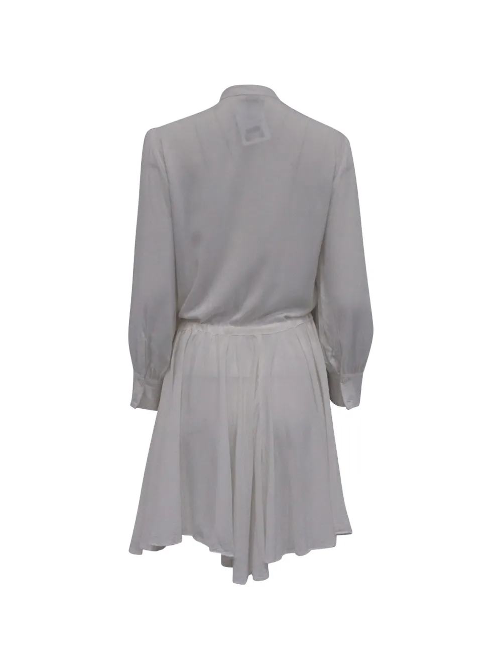 Zadig&Voltaire Ranil tie-waist button mini dress - Wit