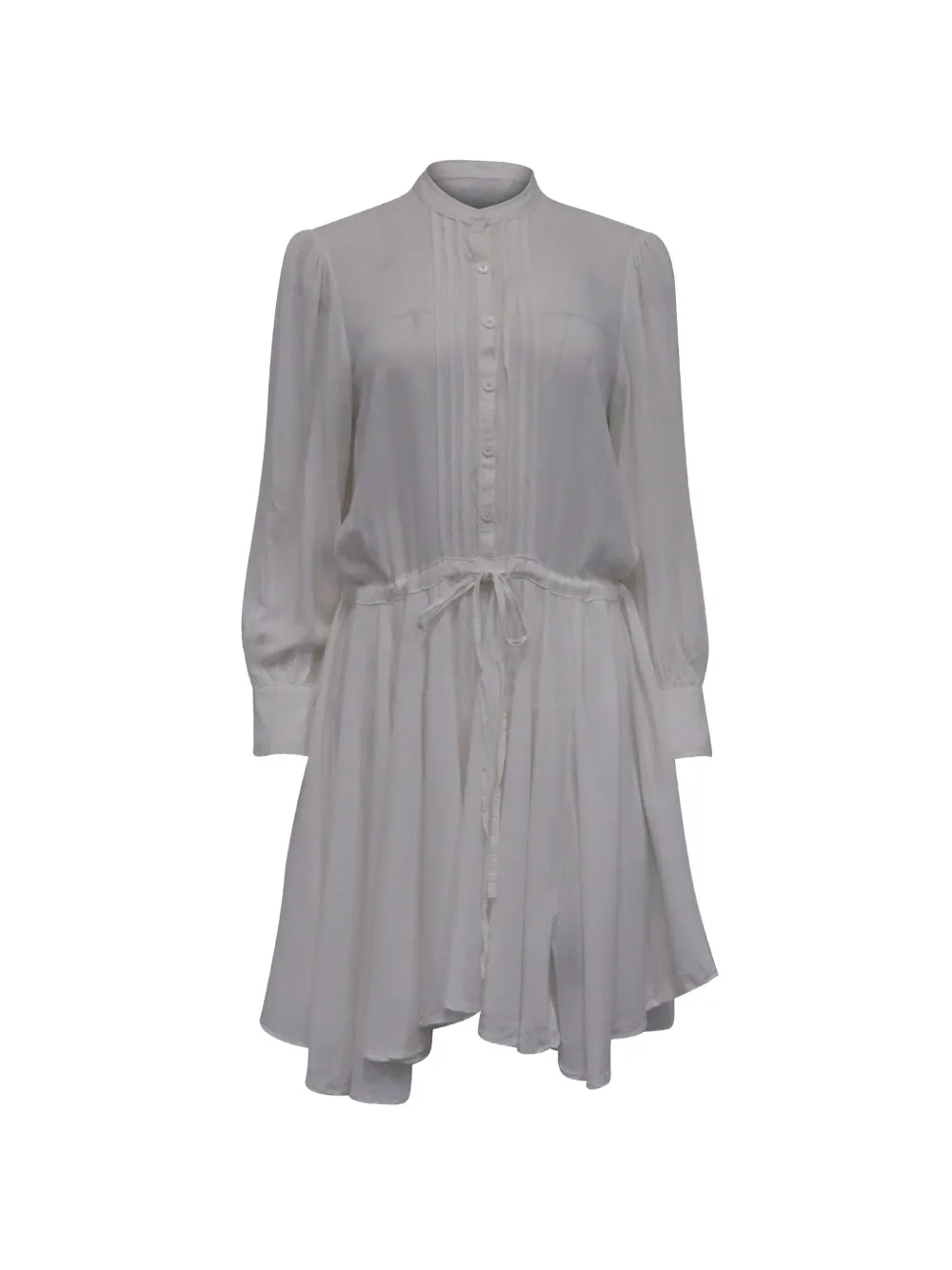 Zadig&Voltaire Ranil tie-waist button mini dress - Bianco