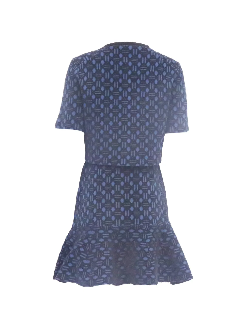 Maje R&eacute;veillon jacquard mini dress - Blauw