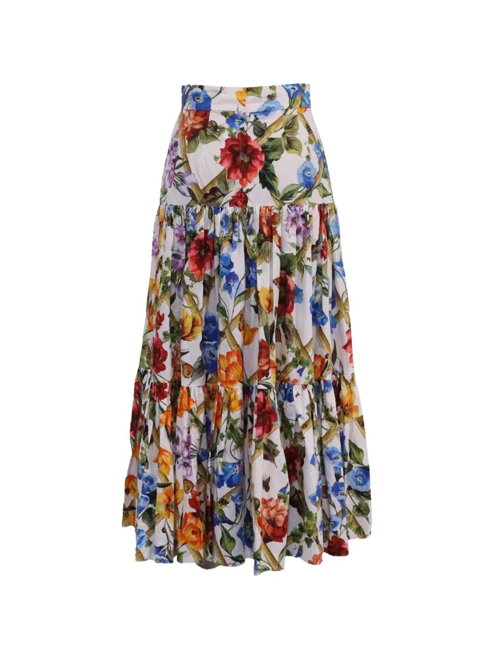 Dolce & Gabbana Pre-Owned floral-print skirt - Wit